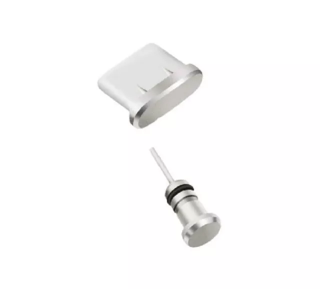 Aluminium Staubschutz Stöpsel Set Kappen für Huawei Handy für USB und Kopfhörer