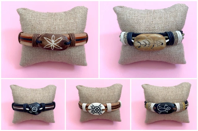 Bracelet Man Leather And Wooden New Woman Adjustable Jewellery Accessories