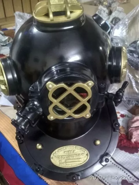 Divers Helm Antiker Taucherhelm US Navy Mark V Deep Sea Scuba Helm