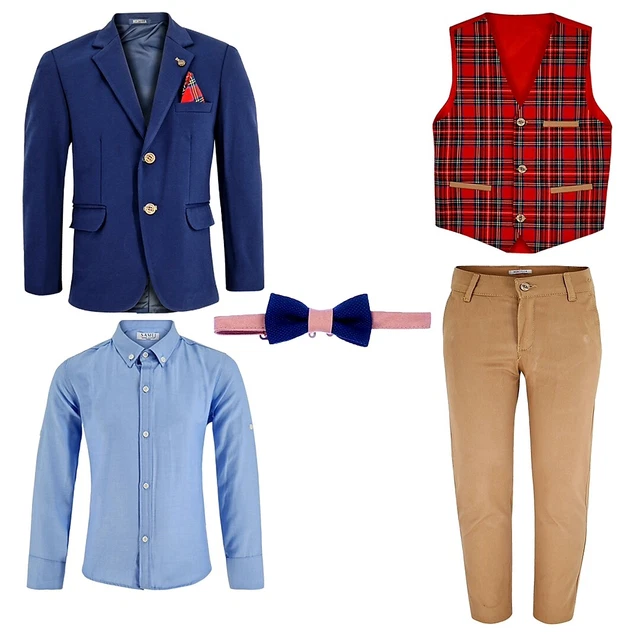 Boys Suits 5 Piece Party Prom Wedding Page Boy Suits1 to 10 Years UK