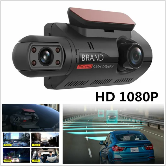 HD 1080P Dual Lens Car DVR Vehicle Video G-Sensor  Dash Cam Recorder Camera 32GB