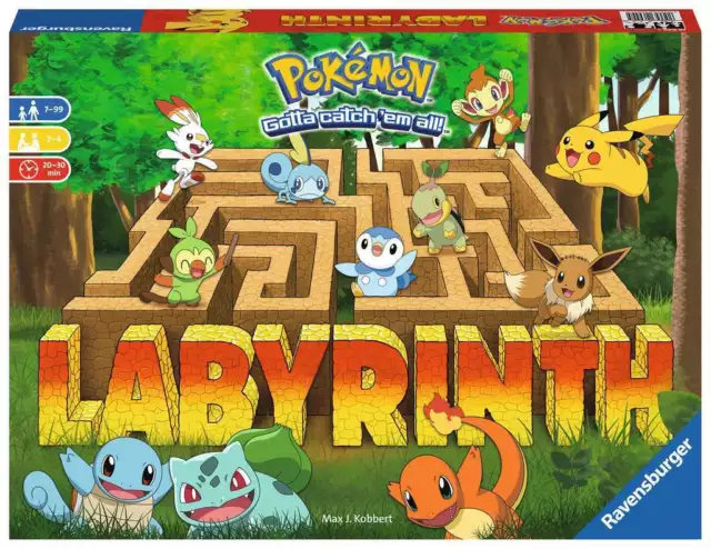Pokémon Labyrinth Ravensburger Schiebespiel ab 2 Spieler für 7 bis 99 Jahre NEU