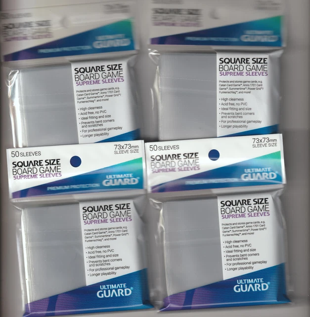 Ultimate Guard Soft Sleeves 90 Stück - Kartenhüllen Für Dixit Brettspiel 81x122mm