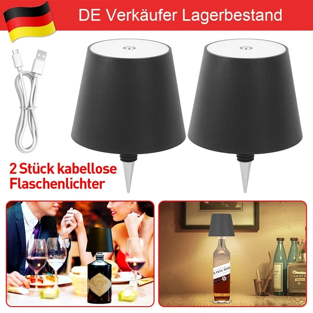 2 STK Dimmbar LED Tischleuchte Tischlampe