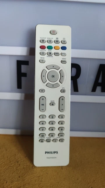 Télécommande Officielle Philips RC2034314 - Pour Téléviseurs, Noire, Sans Fil, Occasion Fonctionnelle