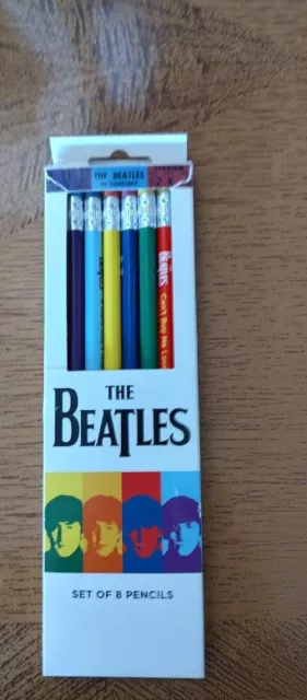 The Beatles Set Of 8 Pencils Rare Made For The 50Th Anniversary 1964 Tour