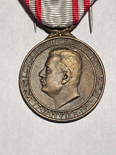 Médaille D'Honneur Du Travail - Monaco - Louis II - 17 Janvier 1923 - Modèle Rare