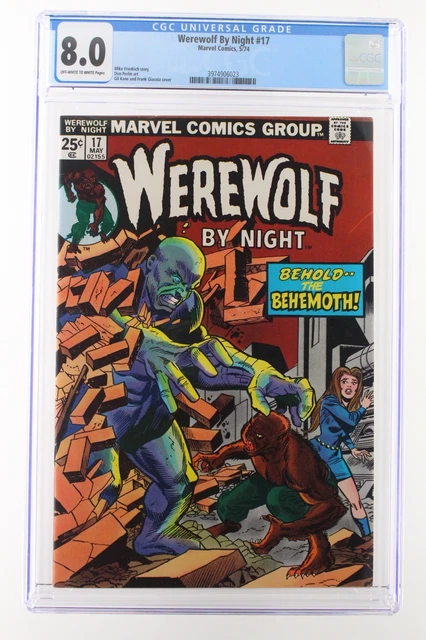 Werewolf By Night #17 - Marvel 1974 CGC 8.0