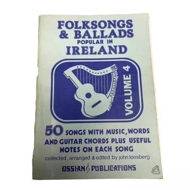 Folksongs & Ballads Popular in Ireland Sheet Music Book 50 Songs Guitar Chords