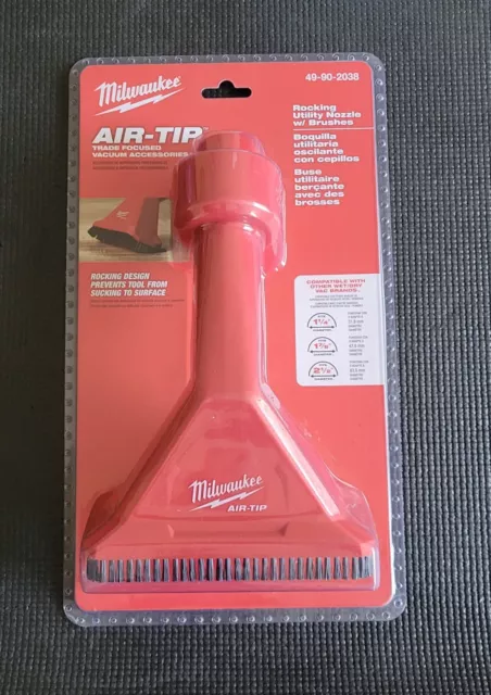 Milwaukee 49-90-2038 Air-Tip Shop Vac Rocking Utility Vacuum Nozzle ~NEW~Sealed~