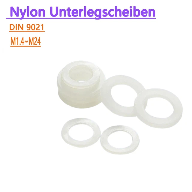155 Rondelles Plates M3 En Nylon Blanc - Intérieur 3mm, Extérieur 6mm, épaisseur 1.2mm - Lot Neuf