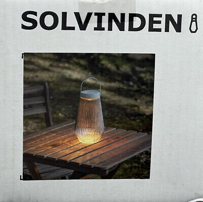 Solvinden Solar Hängeleuchte Ikea LED weiß 45cm XL Garten Lampe Deko NEU OVP 