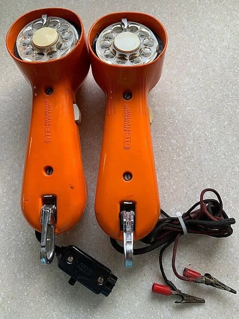 Vintage Orange GTE Automatic Electric Rotary Lineman Phone Tester As Is Untested