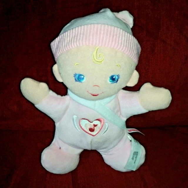 Fisher Price Brilliant Basics Hug 'n Giggle Baby Pink Musical Plush Doll 2010