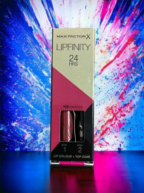Max Factor Lipfinity Lippenstift Lip colour 24h halt 108 Frivolous