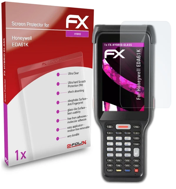Protecteur D'Écran AtFoliX FX-Hybrid-Glass Pour Honeywell ScanPal EDA52 - 9H, Anti-Choc, Made In Germany