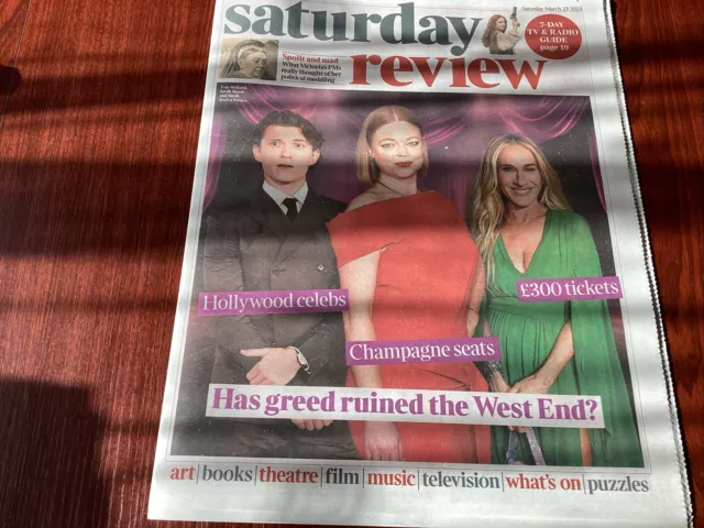 Times Saturday Review March 23 2024 Has Greed Ruined The West End?