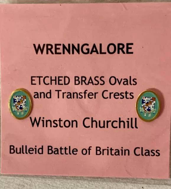 WRENN model railway transfer Ovals (Family Coat of Arms) (Sir) WINSTON CHURCHILL 2