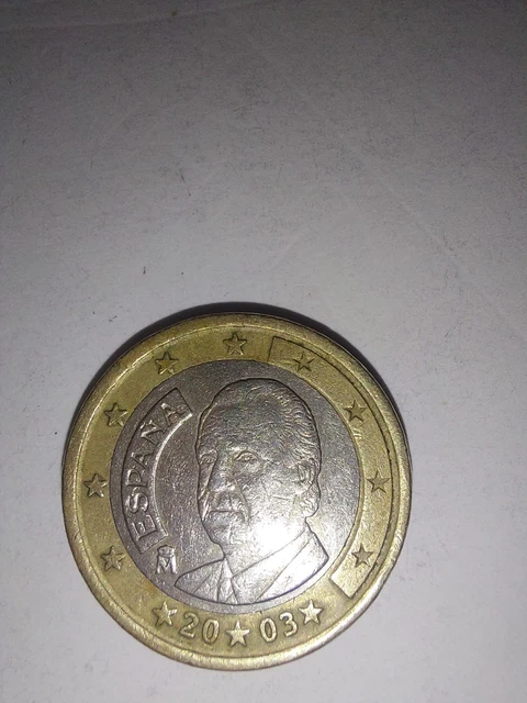 Pièce 1 Euro Espagne 2003 Rare - État Neuf, Non Modifiée