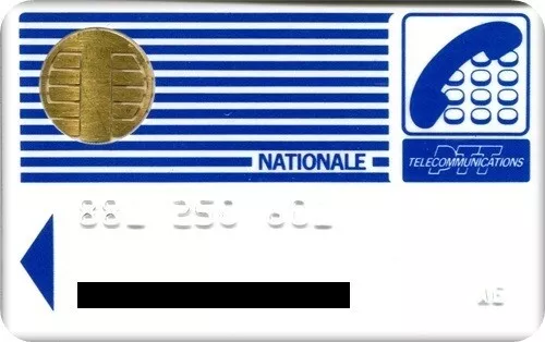 N°8  Telecarte / Carte A Puce Ptt Telecommunications Nationale / Ttb-Luxe