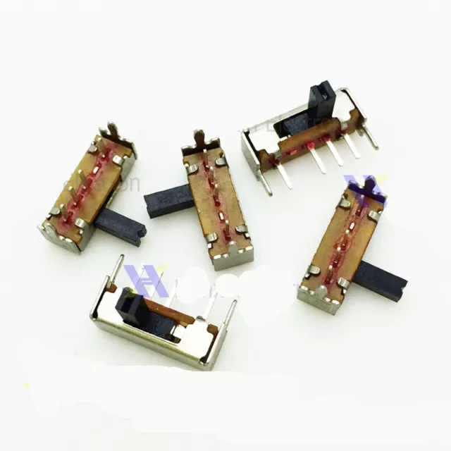 10Pcs Panel PCB 8 Pin ON/ON/ON 3 Position DP3T Slide Switch 0.5A 50V SK13D07
