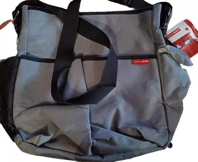 Skip Hop Duo Deluxe Baby Change  Bag Diaper Bag Grey Rare Bnwt