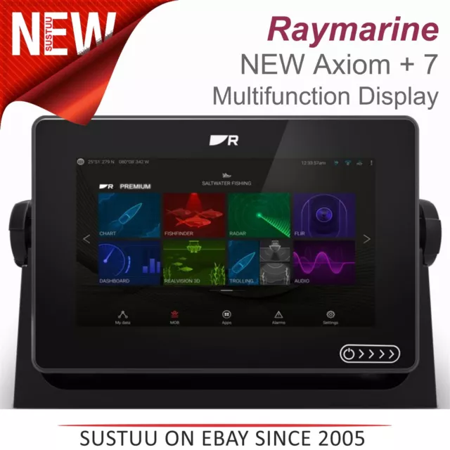 Raymarine AXIOM + 7 High-Performance Multifunction Navigation Display│IPX6/7