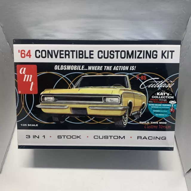 AMT 1/25 Scale '64 CONVERTIBLE CUSTOMIZING Oldsmobile Cutlass SEALED MODEL KIT