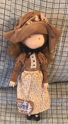Knickerbocker Holly Hobbie CARRIE 10" Jointed Rooted Hair Doll Vintage 1977 RARE