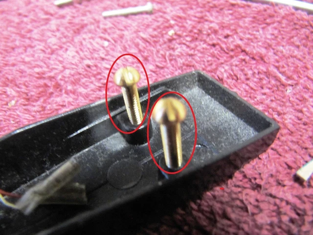 2x Mounting Screws 1/2" for GARRARD HEADSHELL SHURE V15 Cartridge Turntable 4HF