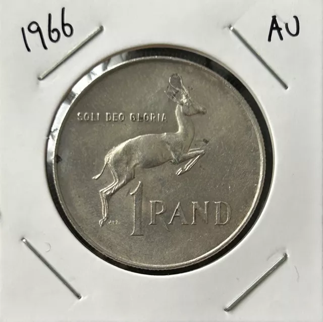 1966 South Africa 1 One Rand Coin - Personal collection, coin pictured