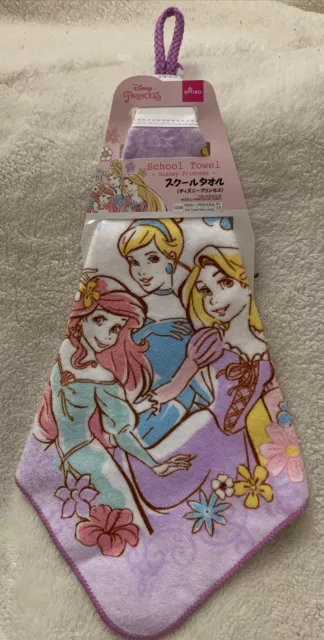 NEW Disney Princess Cinderella Rapunzel Ariel Daiso Washcloth School Towel Kids