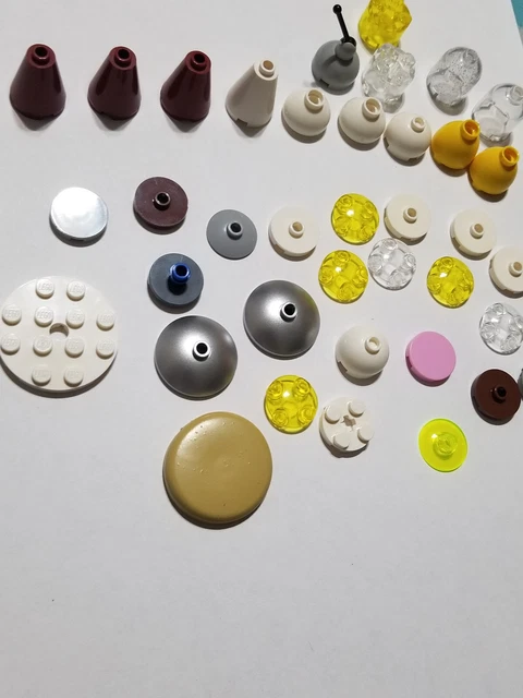Lego 38 Replacement Pieces Parts Multicolor Cones Domes Round Circles