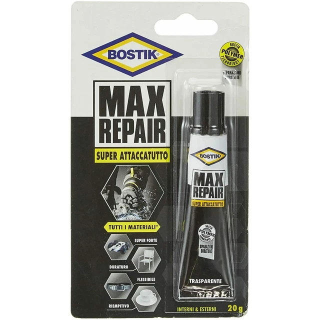 Adesivo Attaccatutto Extra Forte, Flessibile per Incollaggi Estremi, Bostik 20gr