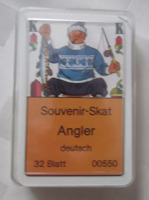 DDR Souvenir-Skat, Angler, 32 Blatt, Deutsch, neu in Originalverpackung