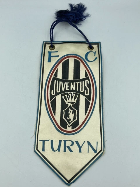 Fanion Juventus Turin Vintage Football Gagliardetto Italien