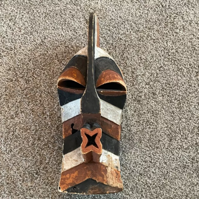Vintage Authentic African Congo Songye Wood Mask