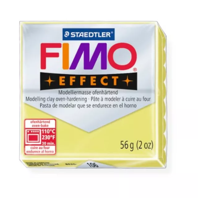 Staedtler Fimo Effect Citrine (106) Polymer Modelling Clay Oven Bake 56g