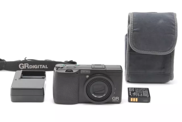 [MINT w/Case] Ricoh GR Digital 8.1MP Black Compact Digital Camera From JAPAN