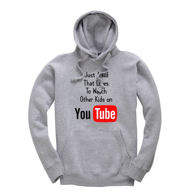 Just A Kid That Loves To Watch Other Kids On YouTube Kids Hoodie Ages 3-13