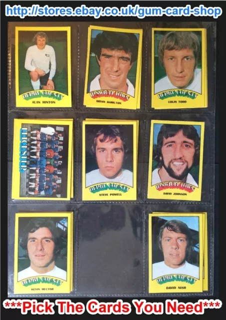 A&Bc 1974 Footballers Red Back (Very Good+ 1 To 45) *Pick The Cards You Need*