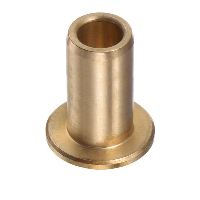 Flange Bearing Sleeve 8mm x 12mm x 25mm Bronze Self-Lubricating Bushings