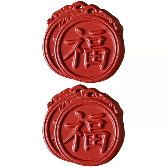 4 Pcs Bracelet DIY Charms Wood Rabbit Accessories Chinese Zodiac