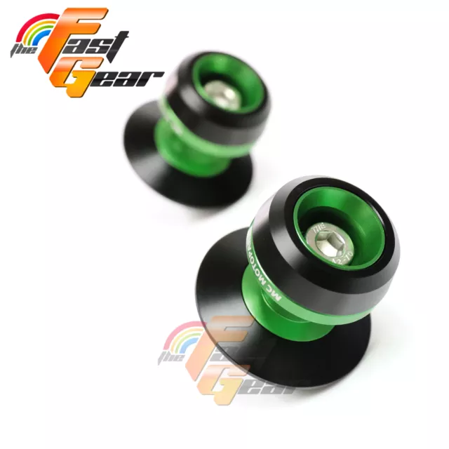 Twall Protector Green Swingarm Spools Sliders Fit Kawasaki Ninja 1000 2014-2018