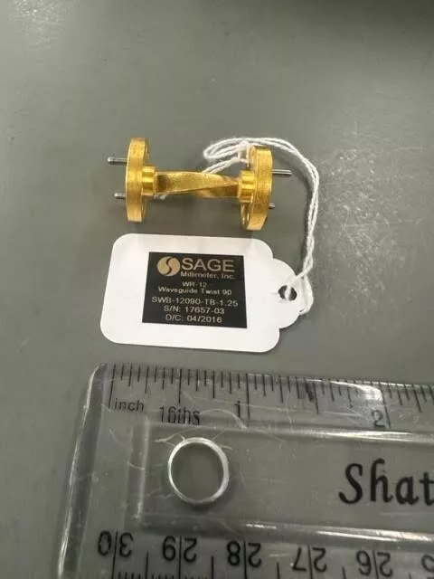SAGE, Model SWB-12090-TB-1.25,  WR-12 Waveguide Twist Bend, 90°, L=1.25", 2 Pcs