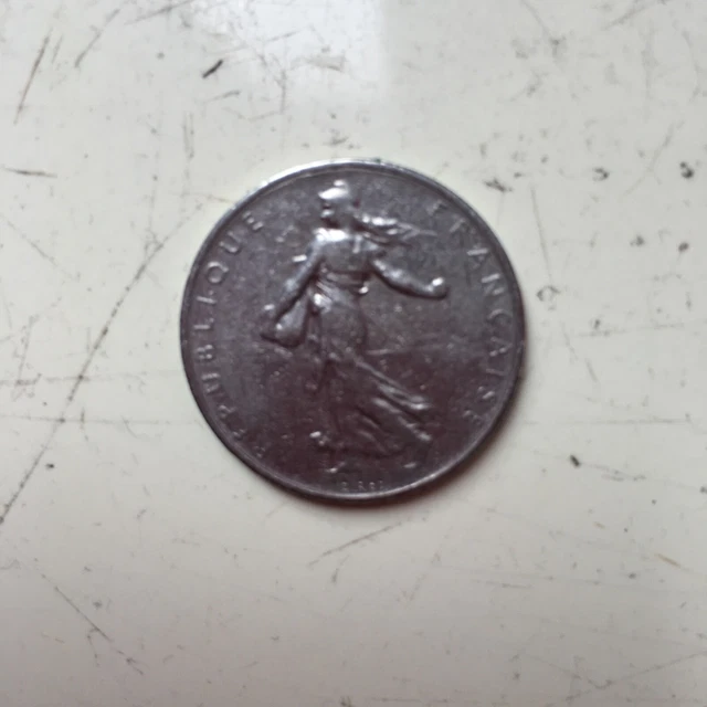 Pièce De 1 Franc Semeuse - 1961, Nickel, État TTB, Rare