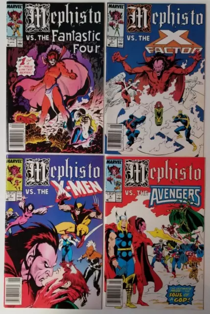 Mephisto VS Fantastic Four X-Factor X-Men Avengers 1 thru 4 Copper Age 1987