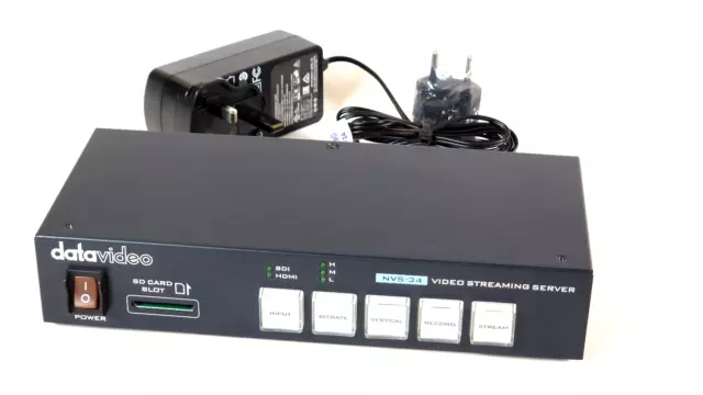 Datavideo NVS-34 H.264 Dual Streaming Encoder & Recorder