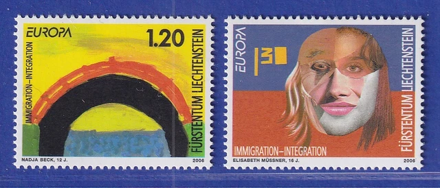 Liechtenstein 2006 Europa Integration Brücke Gesichtspunkte Mi.-Nr. 1400-01 **