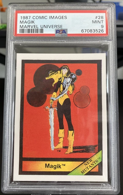1987 Marvel Universe Comic Images MAGIK RC #28 PSA 9 MINT RC POP 2 NONE HIGHER